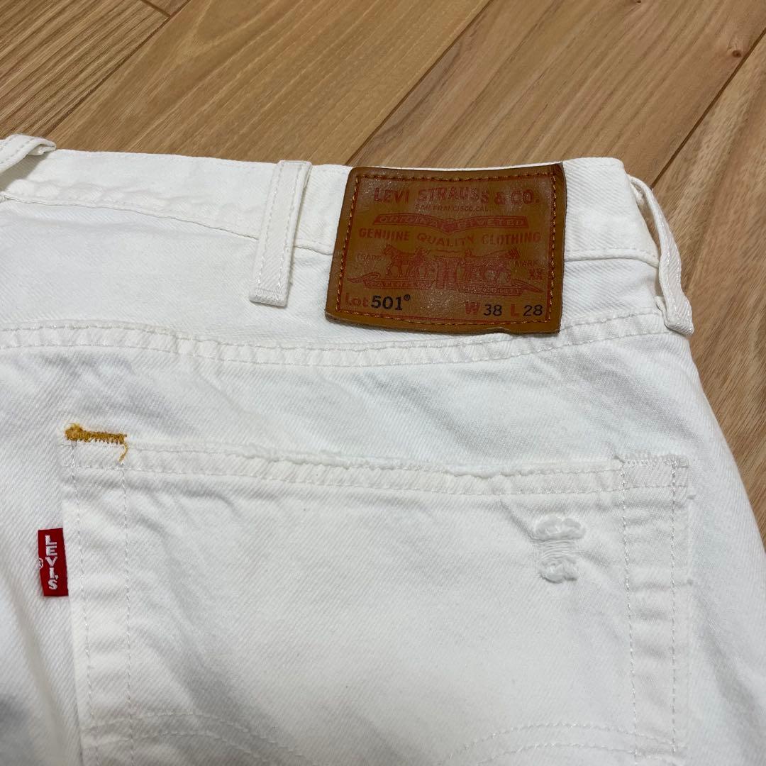 【LEVI’S(R)/リーバイス(R)】別注 501(R) WHITE L28