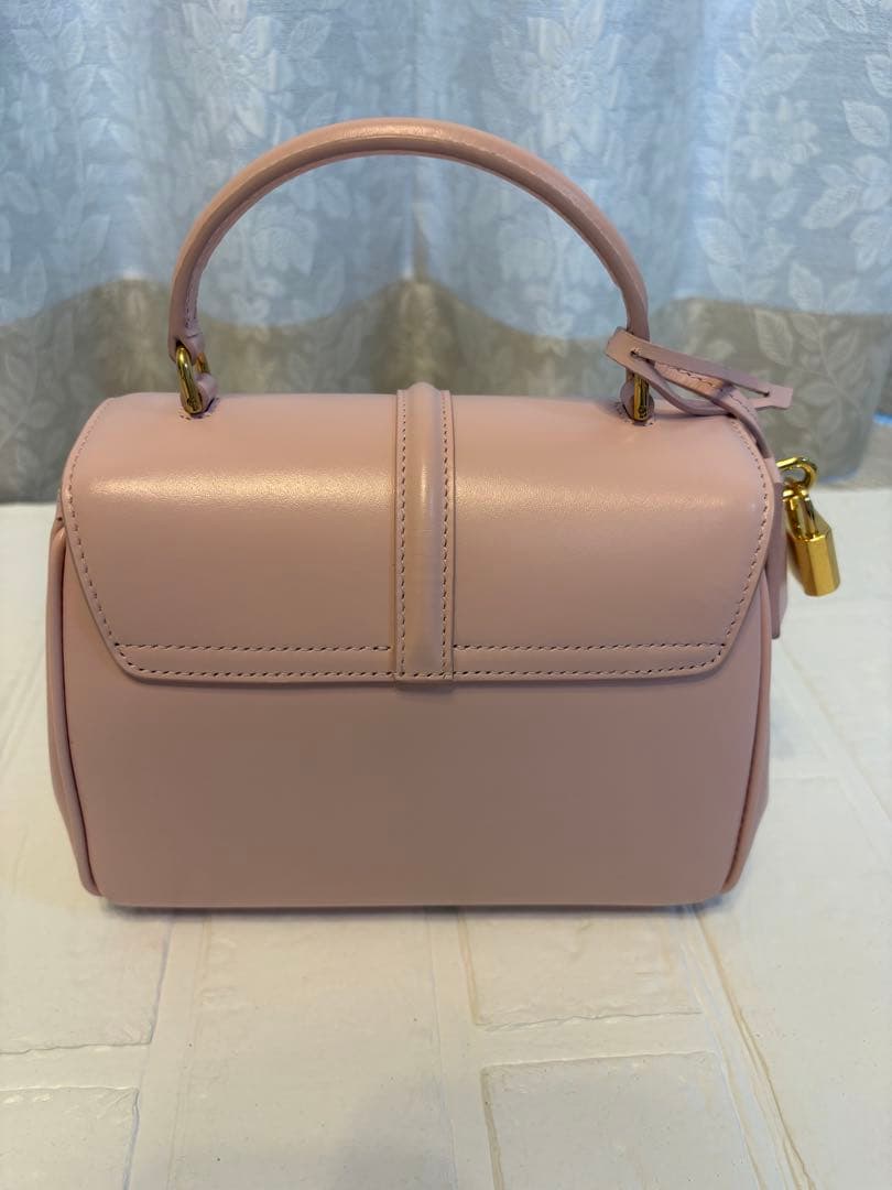 【美品】セリーヌ　セーズ　ミニ16 パステル　ピンク　ショルダー　ハンドバッグ