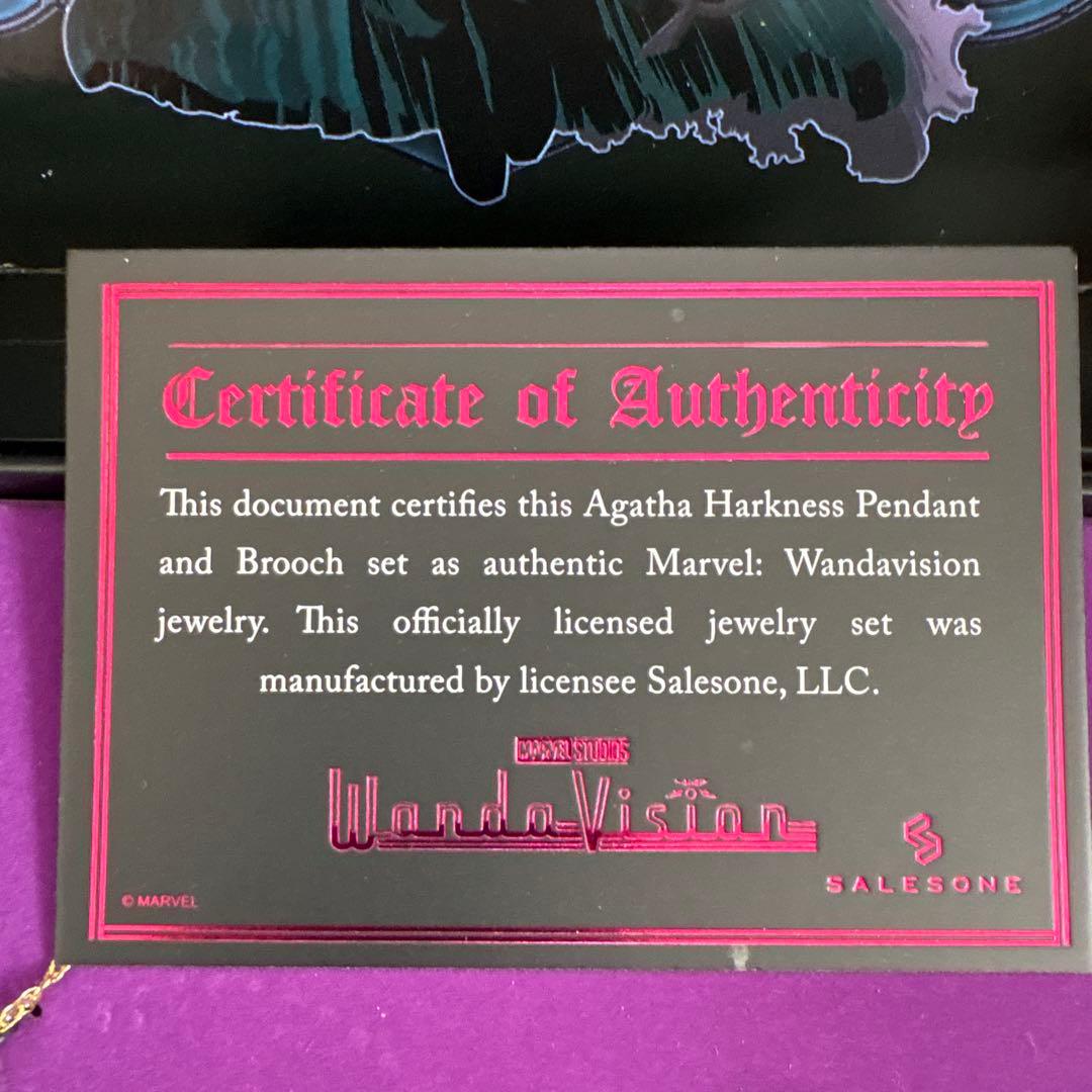 MARVEL ワンダビジョン アガサ 公式レプリカ 証明書付