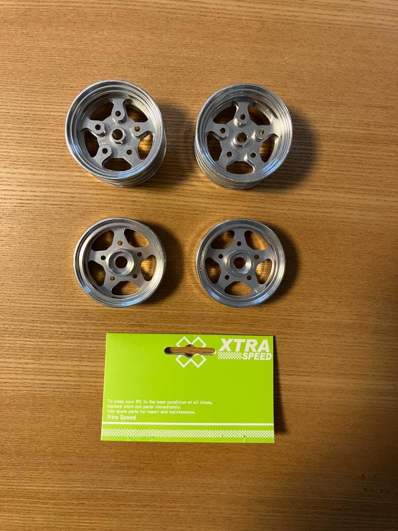 タミヤ　バギーチャンプ用Xtra speedアルミ5スポークホイール