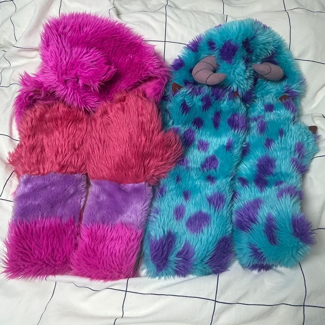 ディズニー　ファンキャップ　マフラー手袋　チェシャ猫　サリー