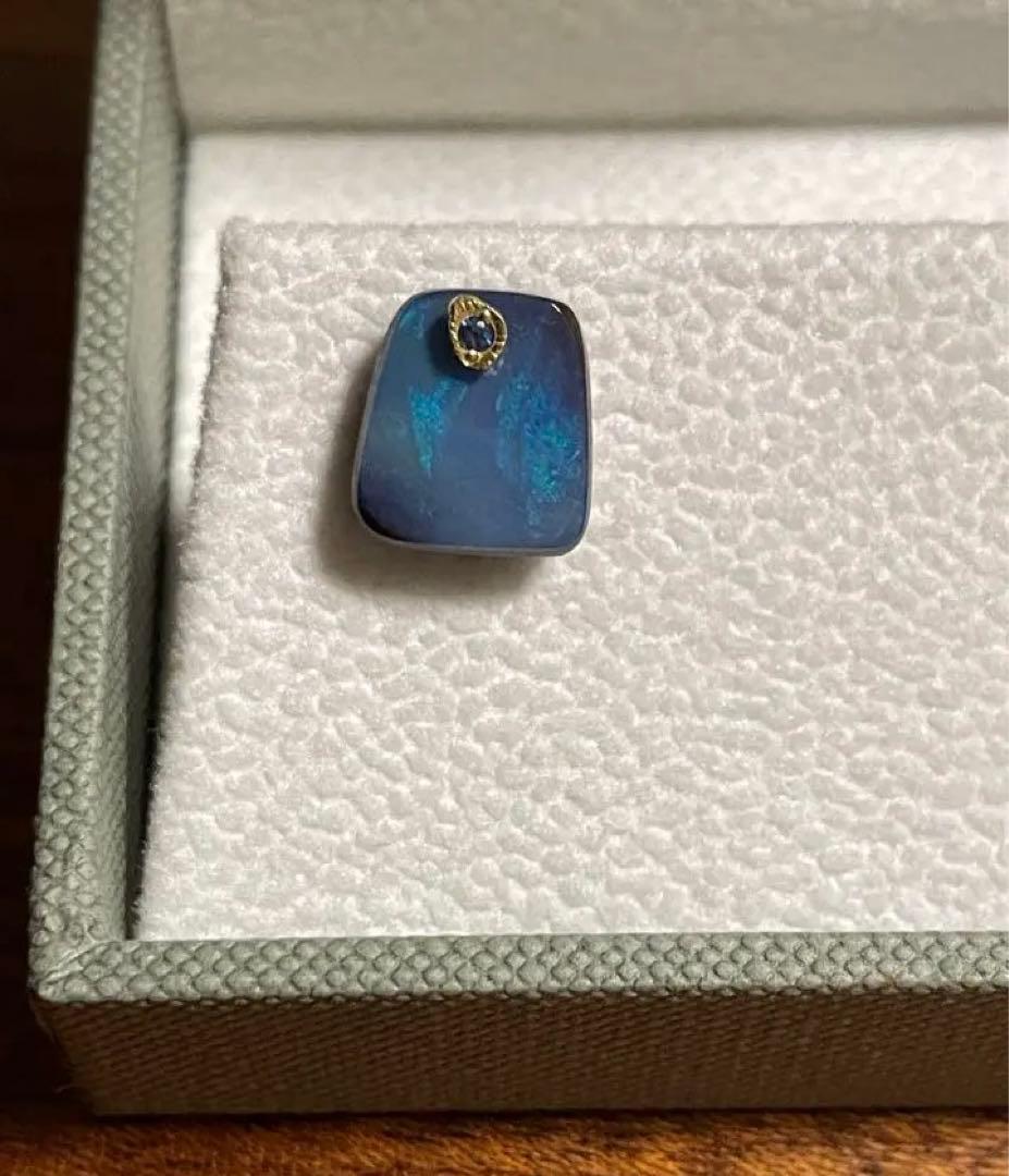 MONAKA jewellery フラットピアス　ボルダーオパール　片耳