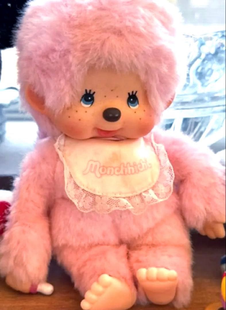 モンチッチ レトロ ぬいぐるみ ピンク