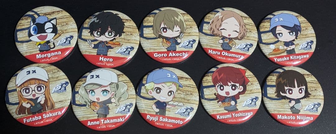 ペルソナ5 RBakerコラボ缶バッジ・ポストカード