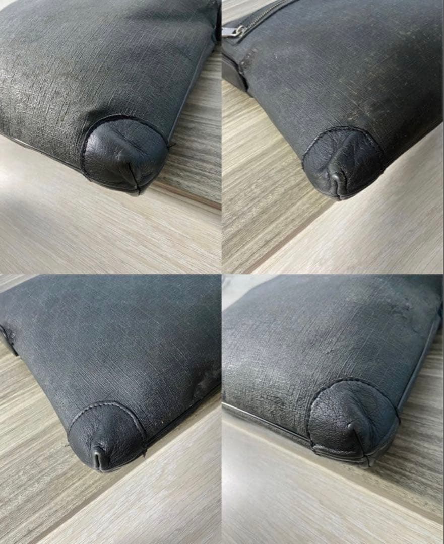 GUCCI ショルダーバッグ　GG スプリーム　ブラック　レザー　メンズ　斜掛