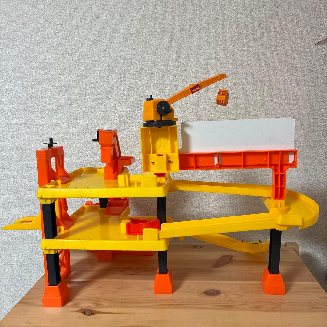 トミカ　建設　けんせつごっこ　工事現場　クレーン　1990年代　TOMY