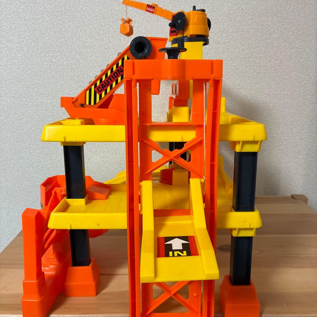 トミカ　建設　けんせつごっこ　工事現場　クレーン　1990年代　TOMY