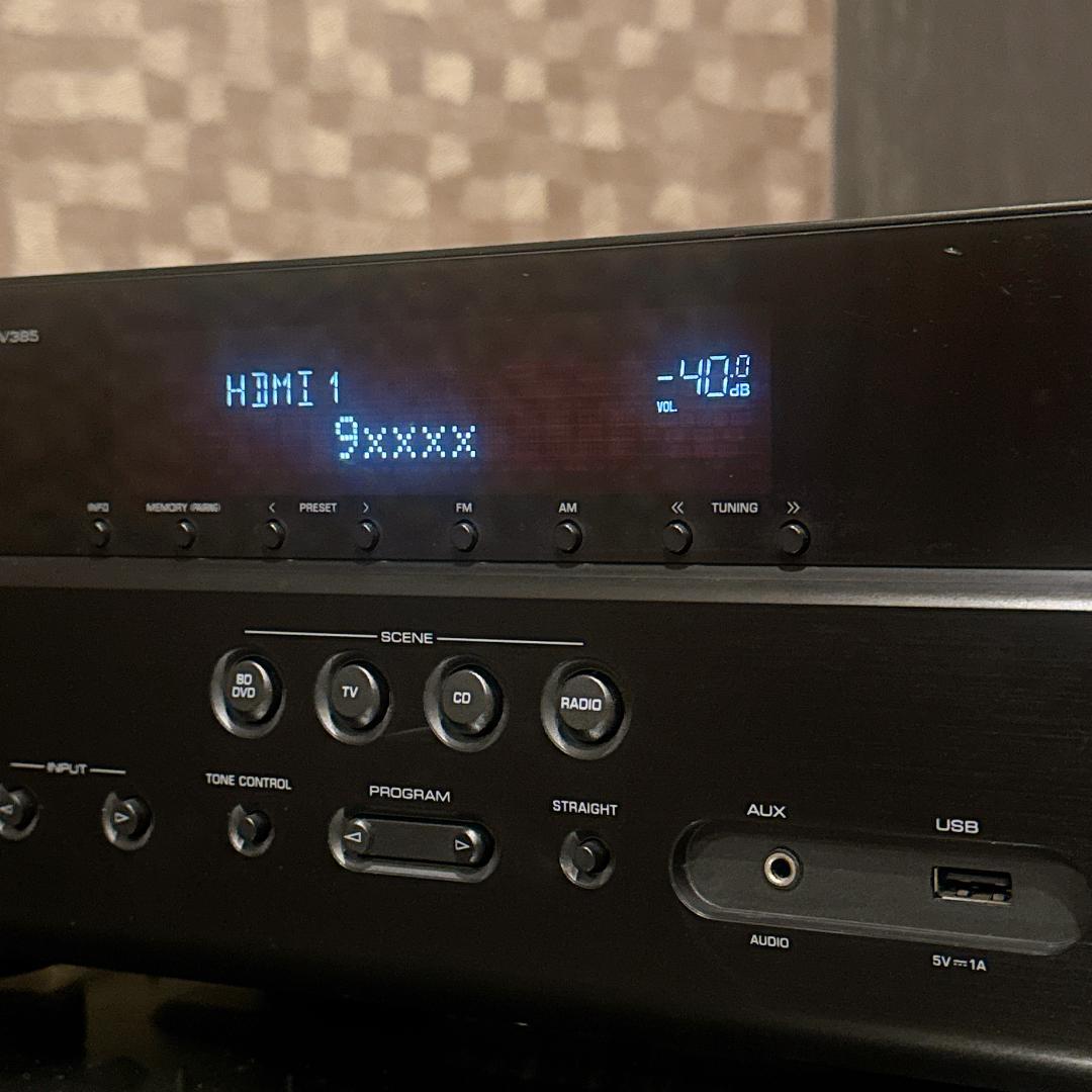 そらまめYAMAHA RX-V385 AVレシーバー 動作確認済 HDMI