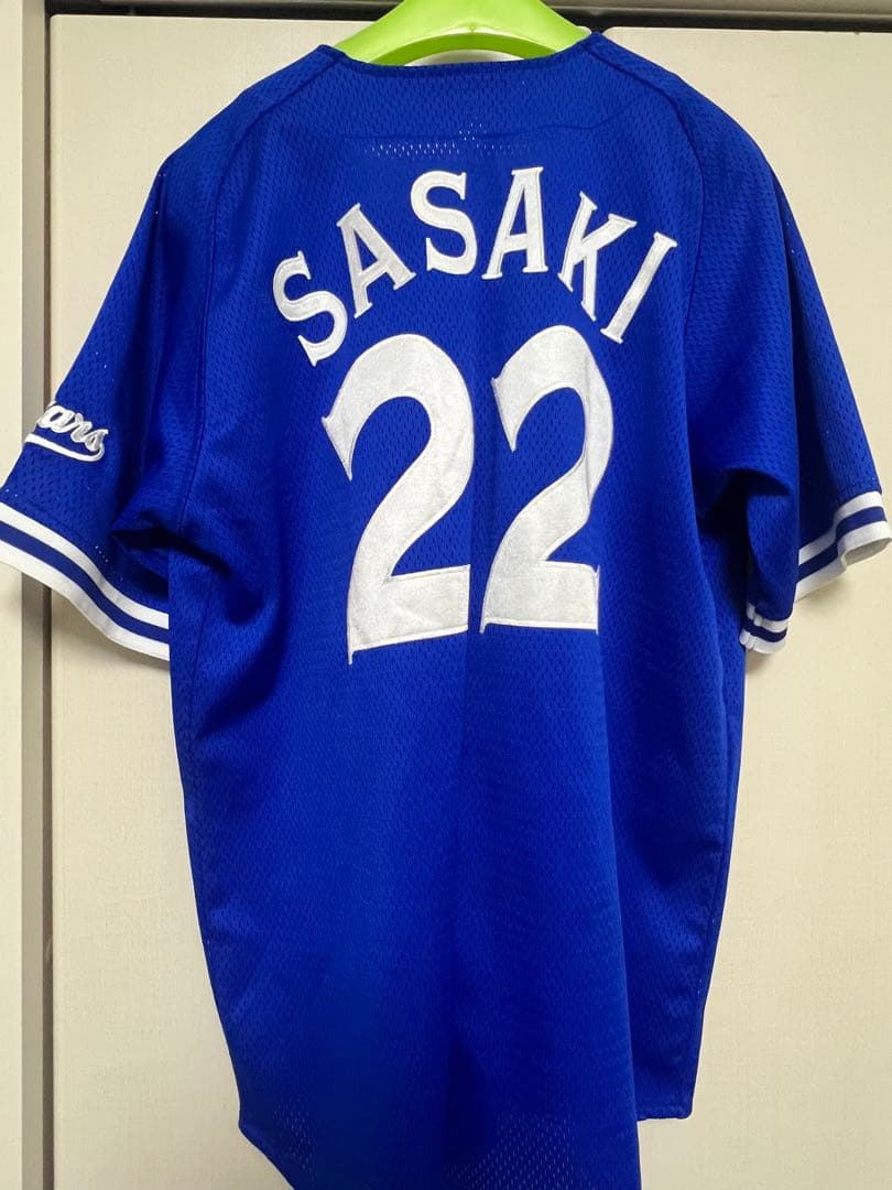 横浜ベイスターズ 22番　佐々木主浩　ビジターユニフォーム　Lサイズ