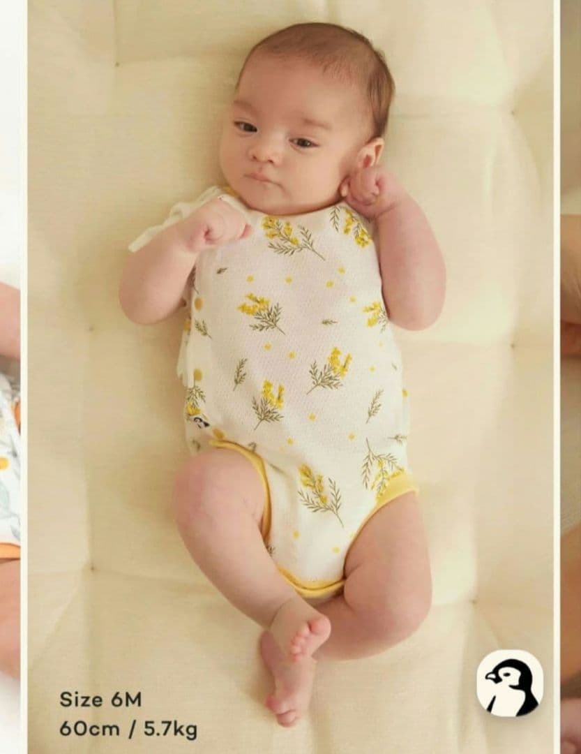 KONNY コットンメッシュボディスーツ 7点セット 12M