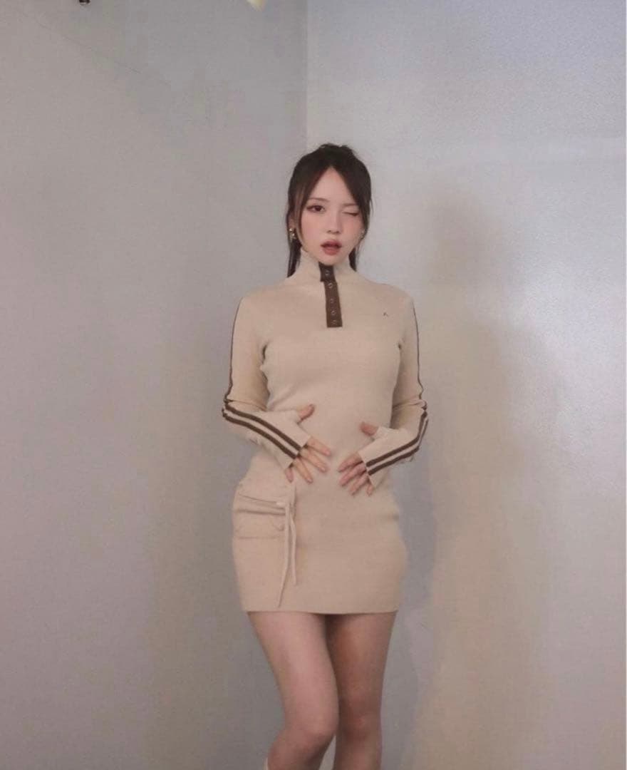 andmary ゾーイポケットミニドレス