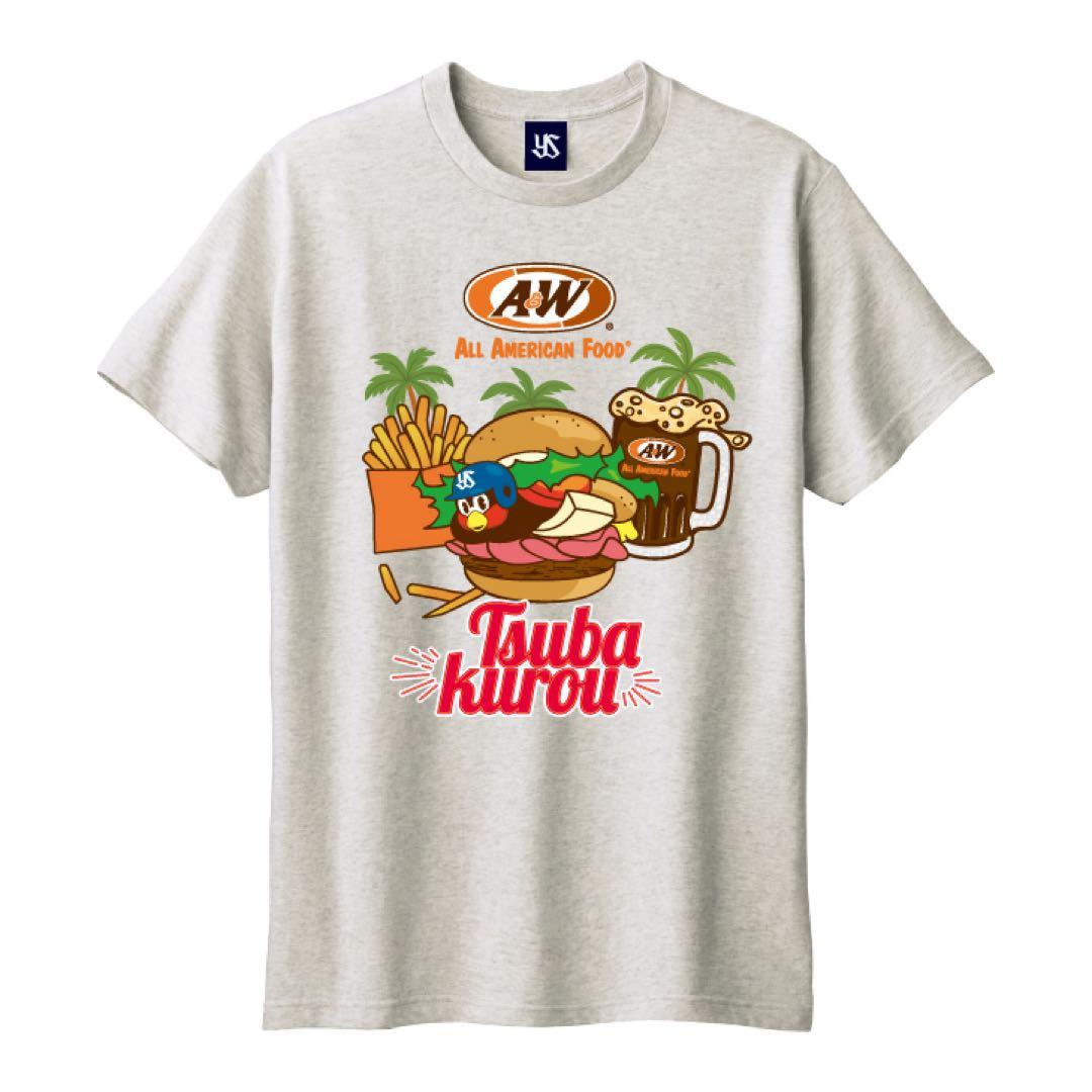 東京ヤクルトスワローズ×A&WコラボTシャツ SとLサイズ