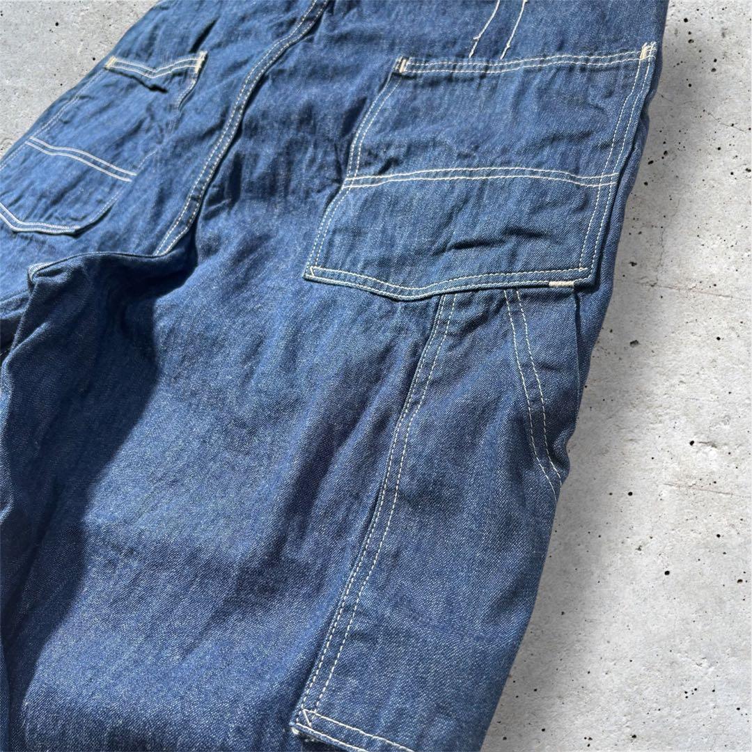 極美品　ビンテージ　CARTER’S 　ガチャポケ　耳付　デニム　オーバーオール