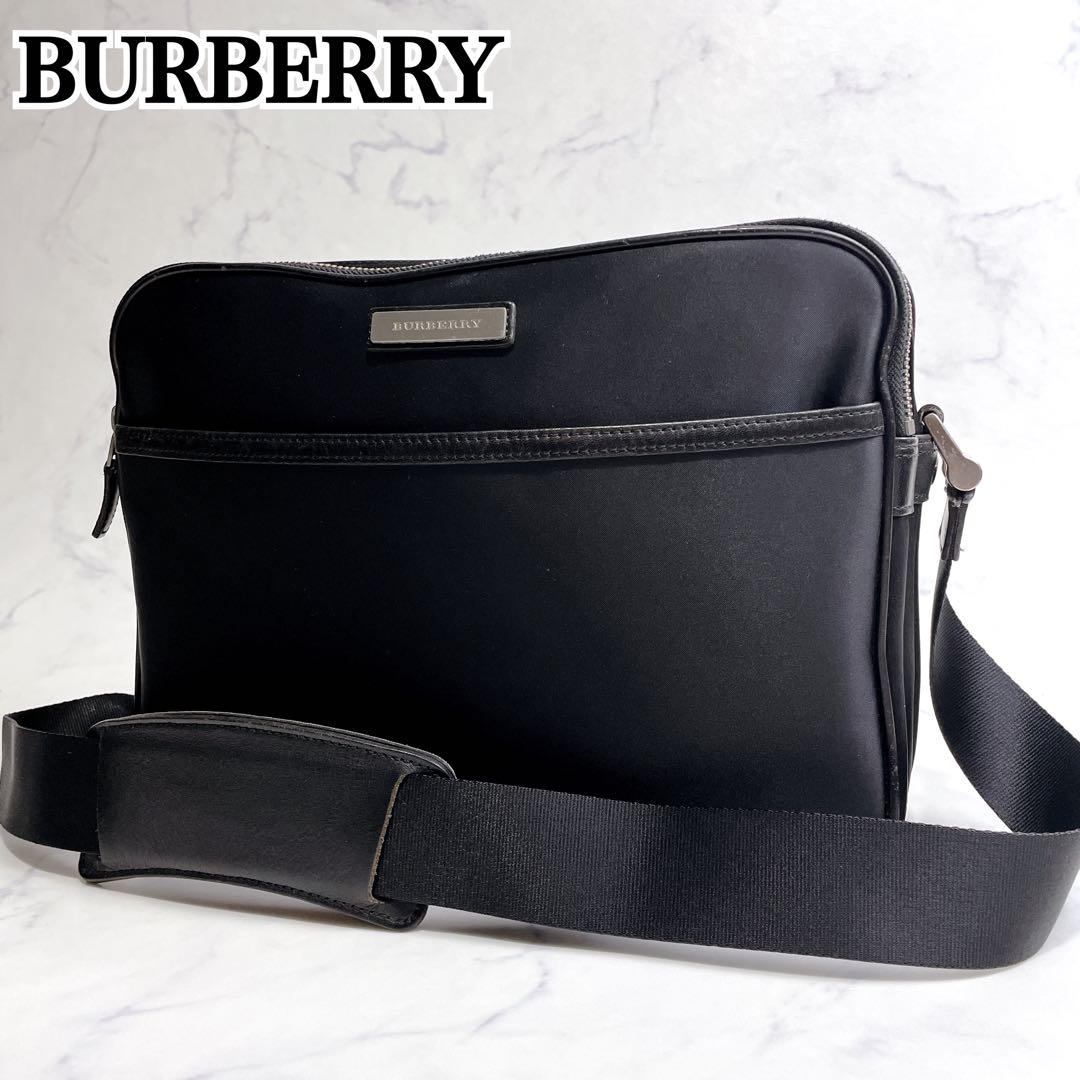 美品✨BURBERRY ショルダーバッグ 二層 ナイロン レザー ノバチェック