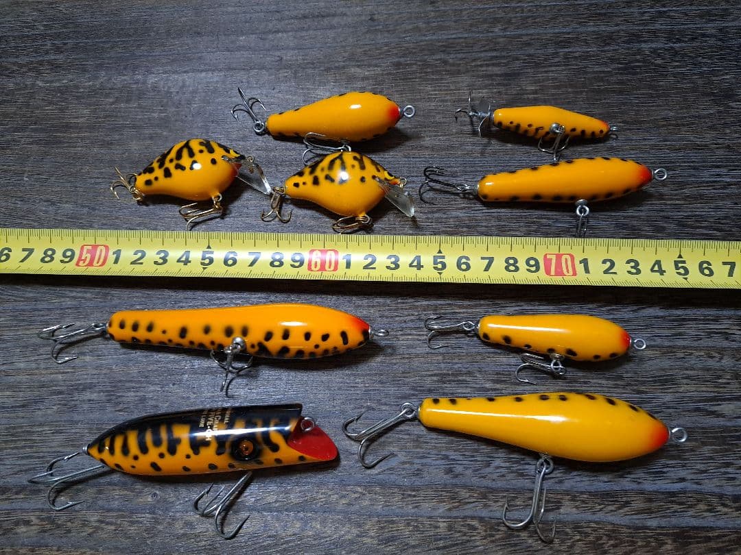 実釣未使用　美品　バルサ50　イエローコーチドッグ　9個セット