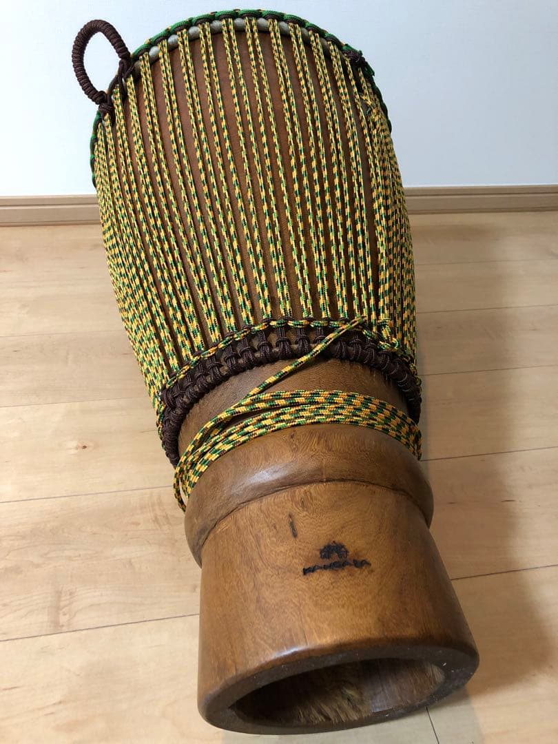 【引取りのみ（大阪市）】カンガバ製のブガラブー（ベースジェンベ、ケース付）