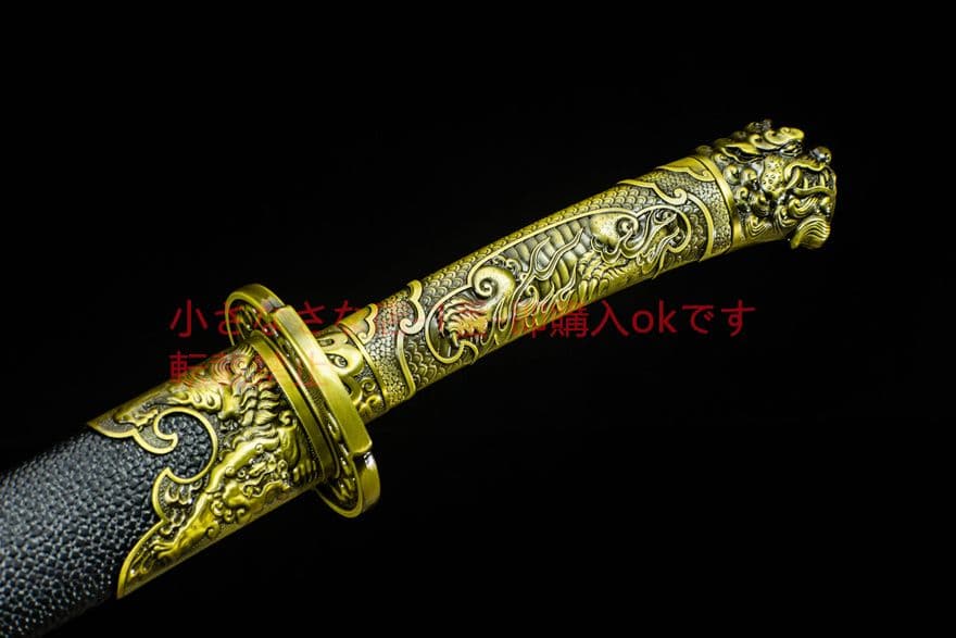 青面獣雁翎刀清刀 古兵器 武具　刀装具　日本刀　模造刀 居合刀