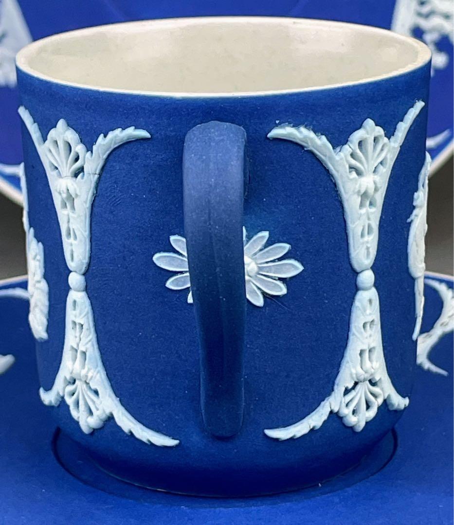 【希少】アンティーク オールドウェッジウッド ジャスパーウェア カップ ソーサー