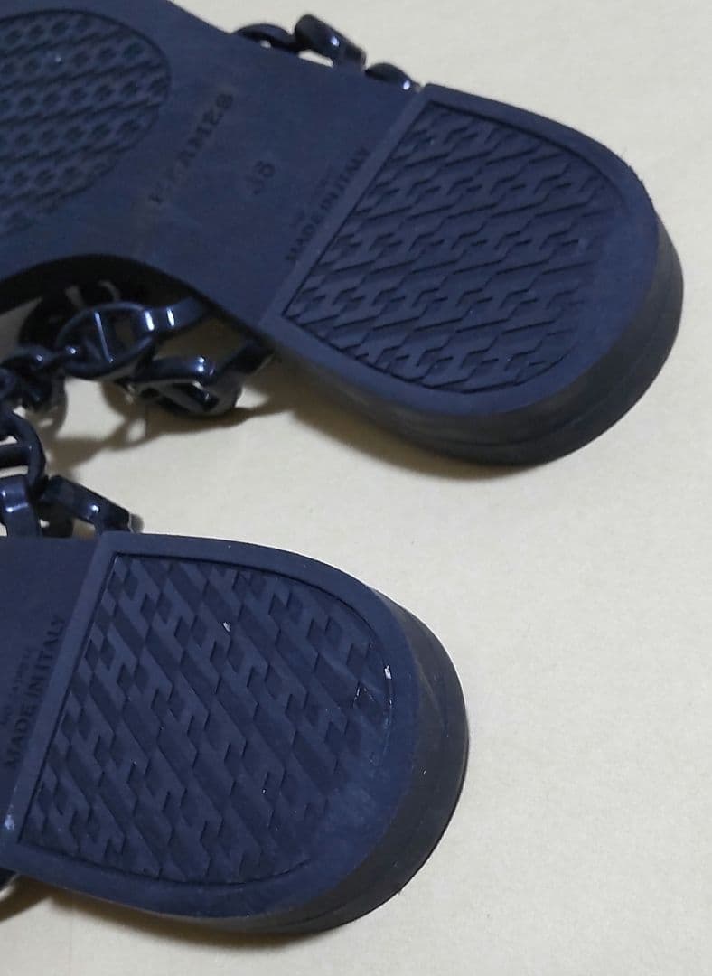 エルメス　サンダル　アイランド　ノワール　シェーヌダンクル