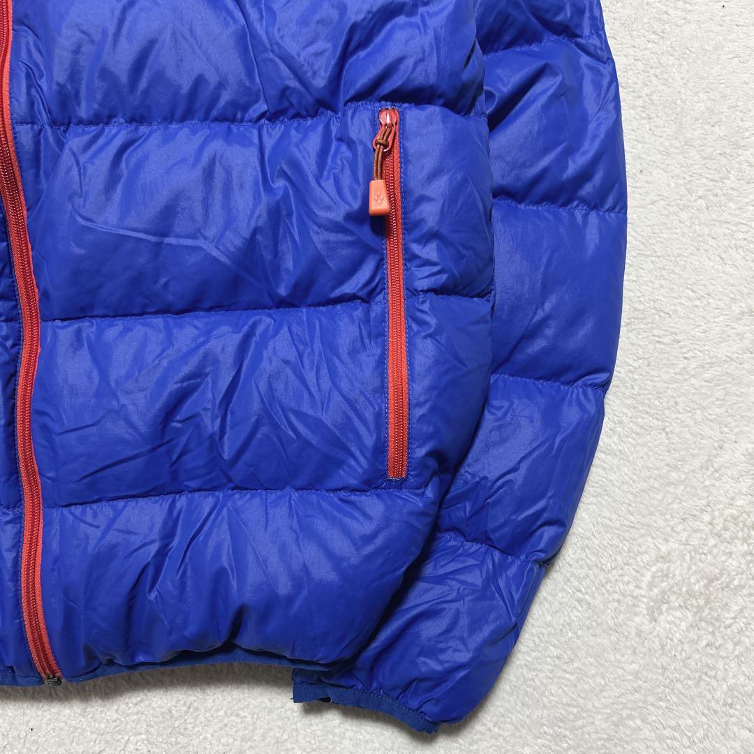 美品 mont-bell down jacket parka blue 収納袋付