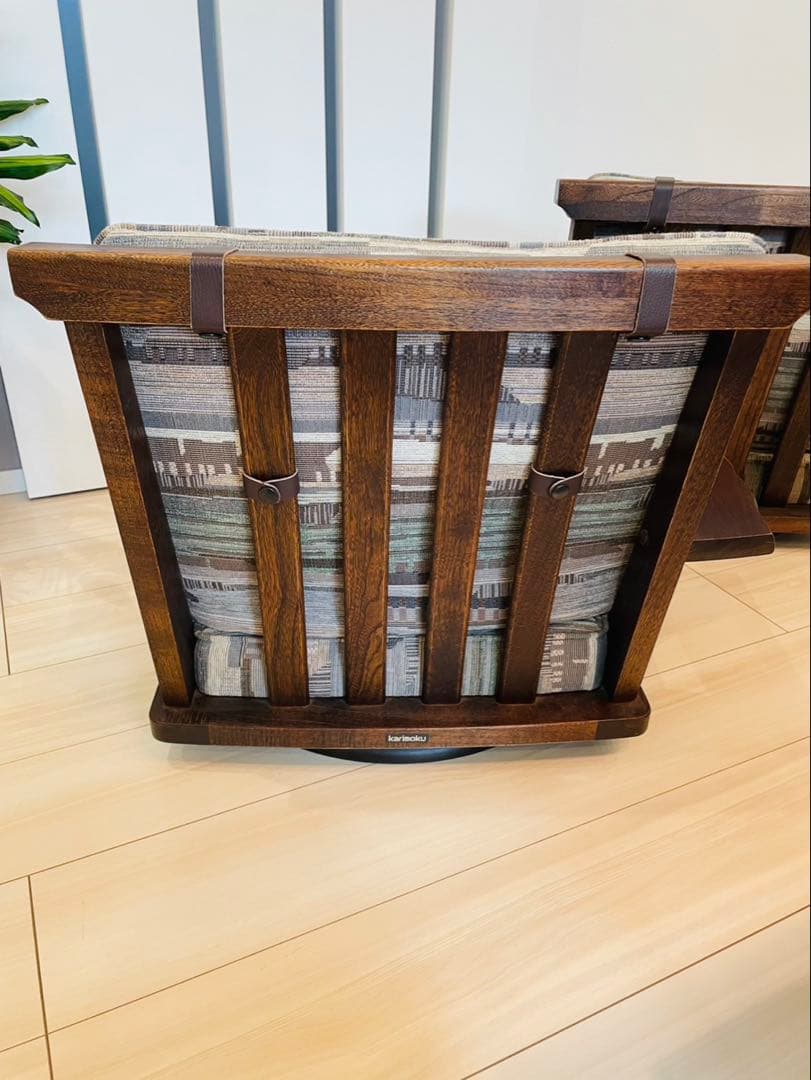 【希少】karimoku カリモク 回転座椅子 肘掛け付き　2台