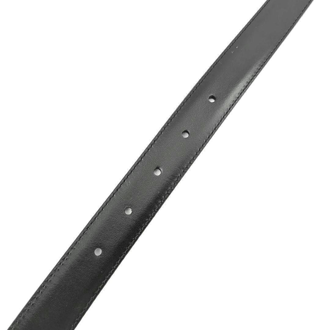 【極美品】CELINE トリオンフ ベルト 80 レザー ブラック 本革