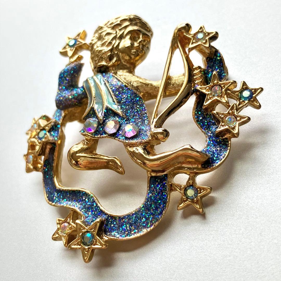 【美品】Kirks Folly カークスフォリー いて座 射手座 ブローチ