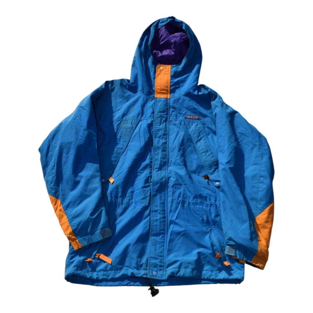 【希少・92年製】90s パタゴニア ガイドシェルジャケット ターコイズブルーM