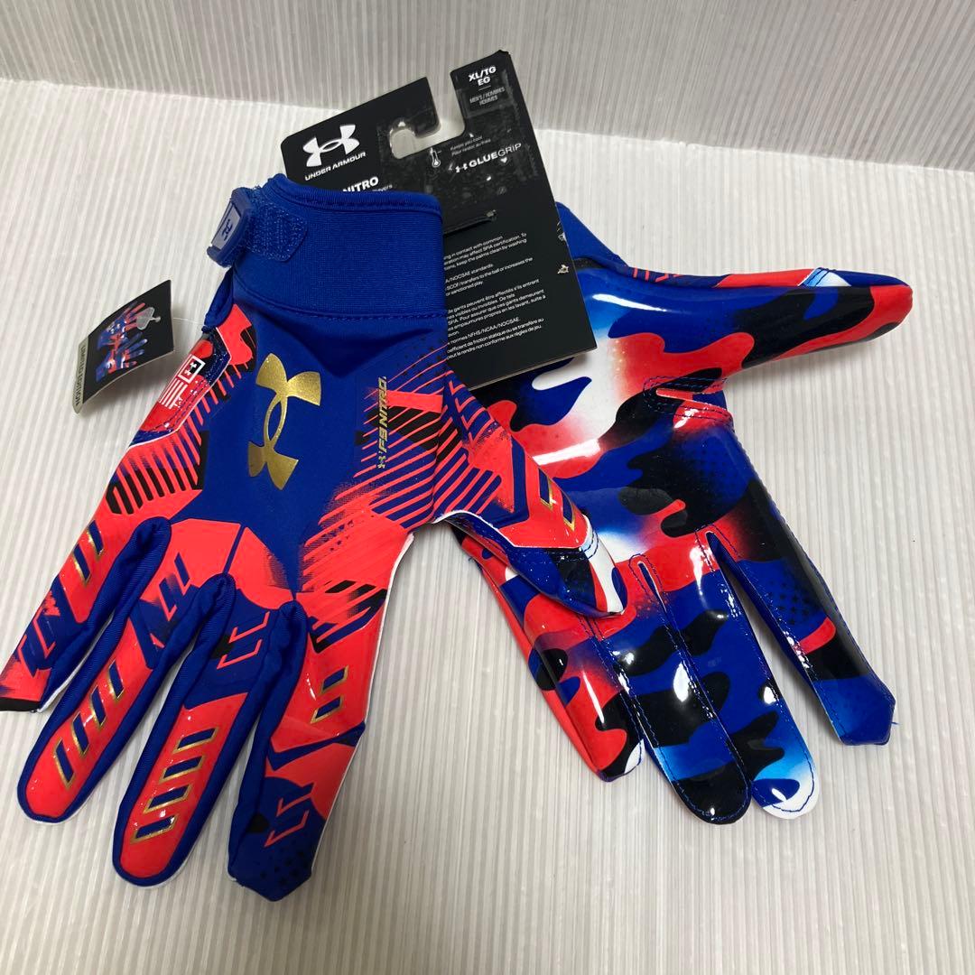 送料無料 新品 underarmour F9 NITRO アメフト グローブXL