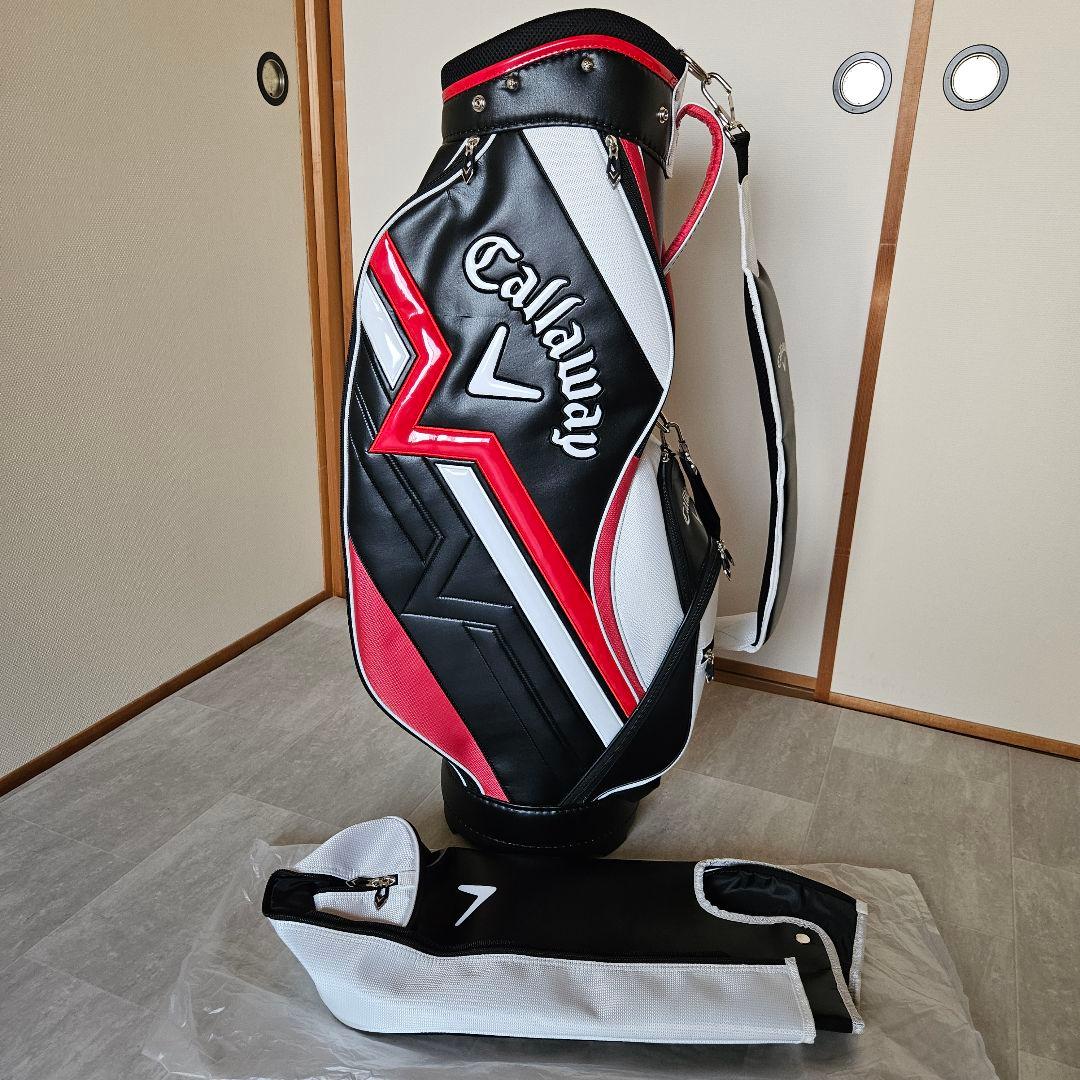 大人気 Callaway キャロウェイ ゴルフバック黒✖赤✖白 5分割