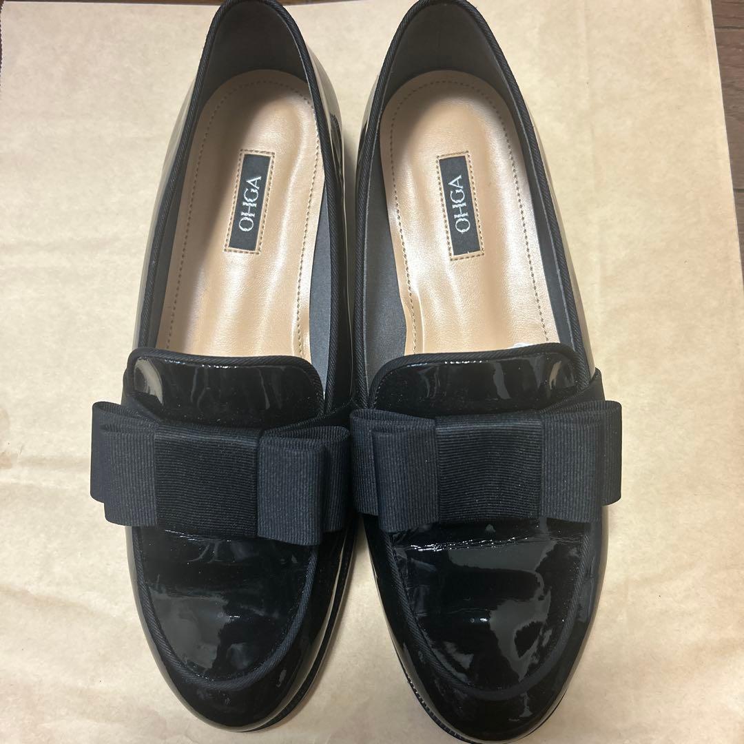 tomoさま専用です！ OHGA エナメルリボンローファー