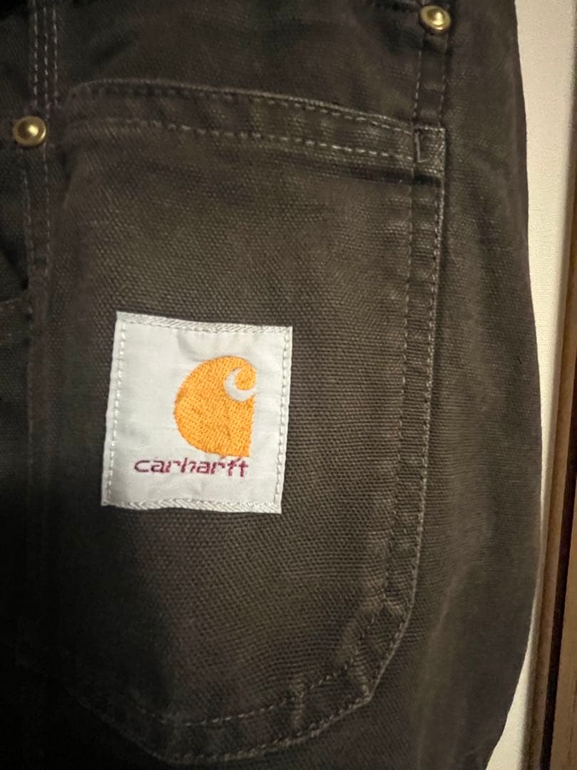 carhartt ダックオーバーオール　38×34 ブラウン WORKWEAR