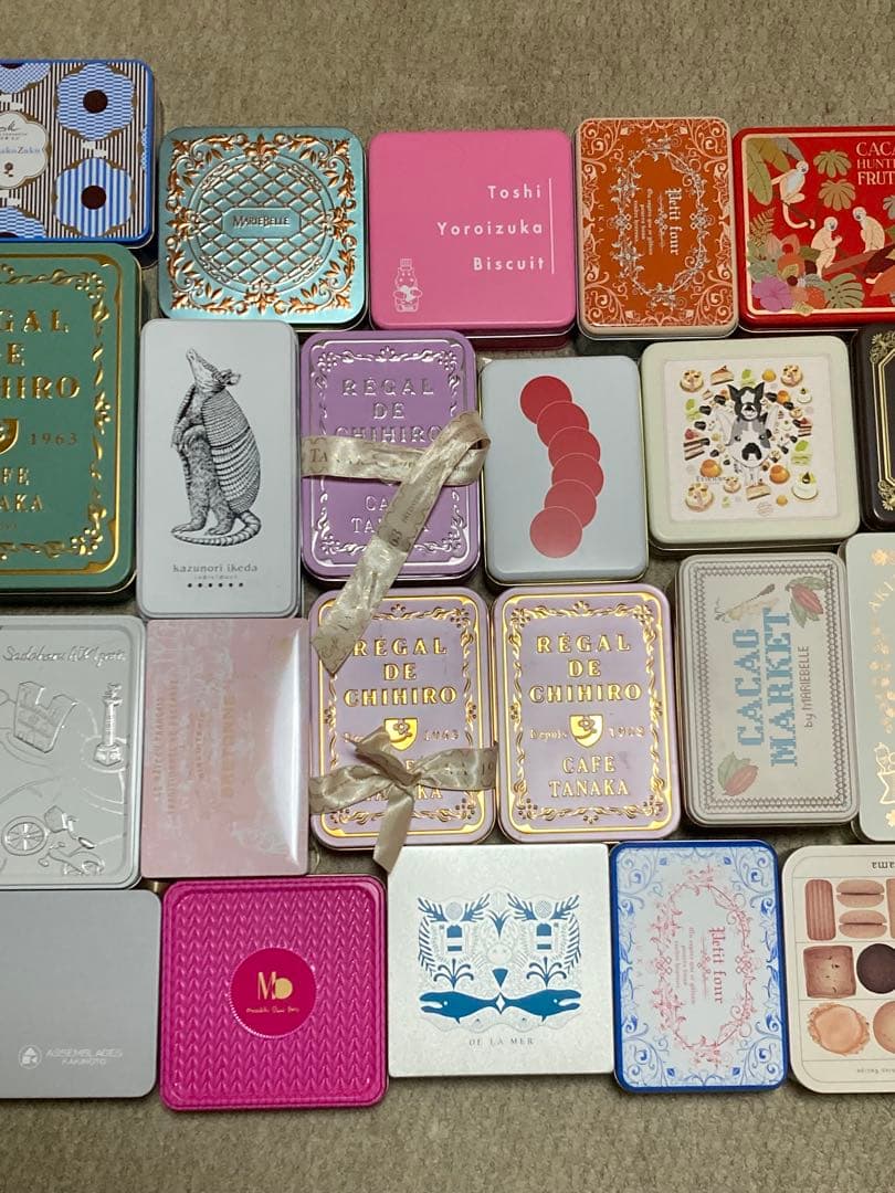 カフェタナカなどクッキー缶空き缶セット（バラ売りもok）