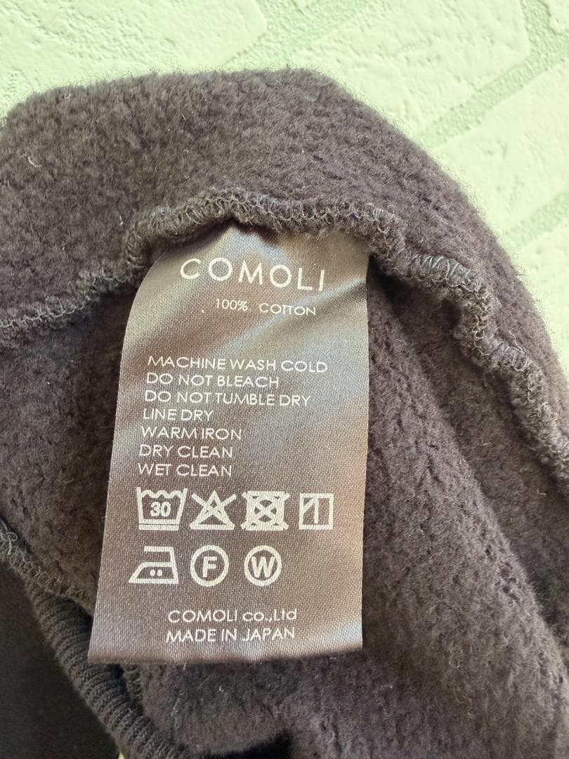 COMOLI コットン裏毛クルーネック C03-05002　コモリ
