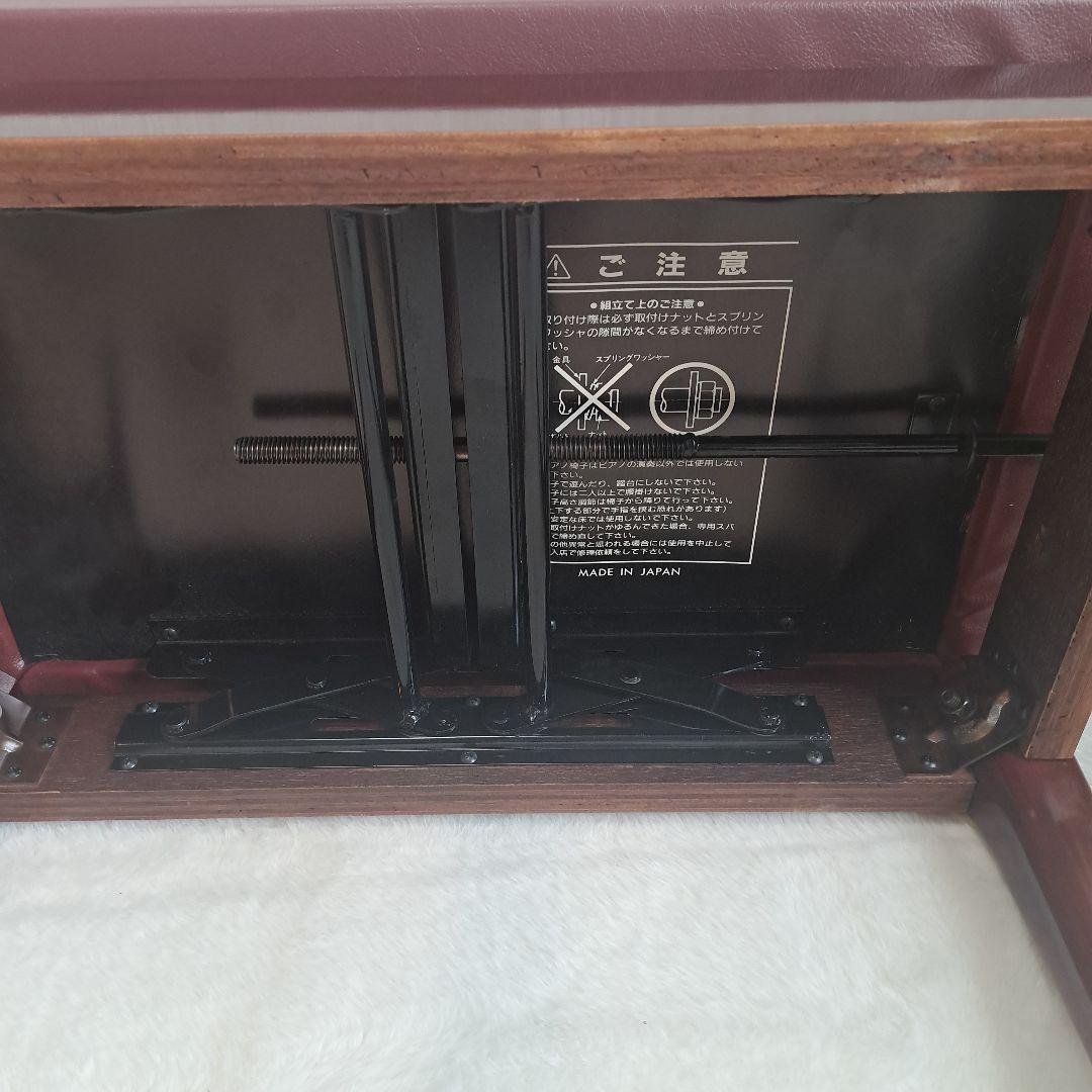 美品！ピアノ椅子 高さ調整可 猫足 マホガニー