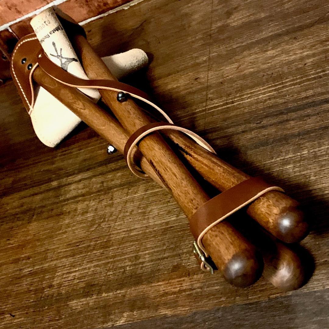 【焚き火チェア】エイジングヌメ basta_redskapet バーガンディー