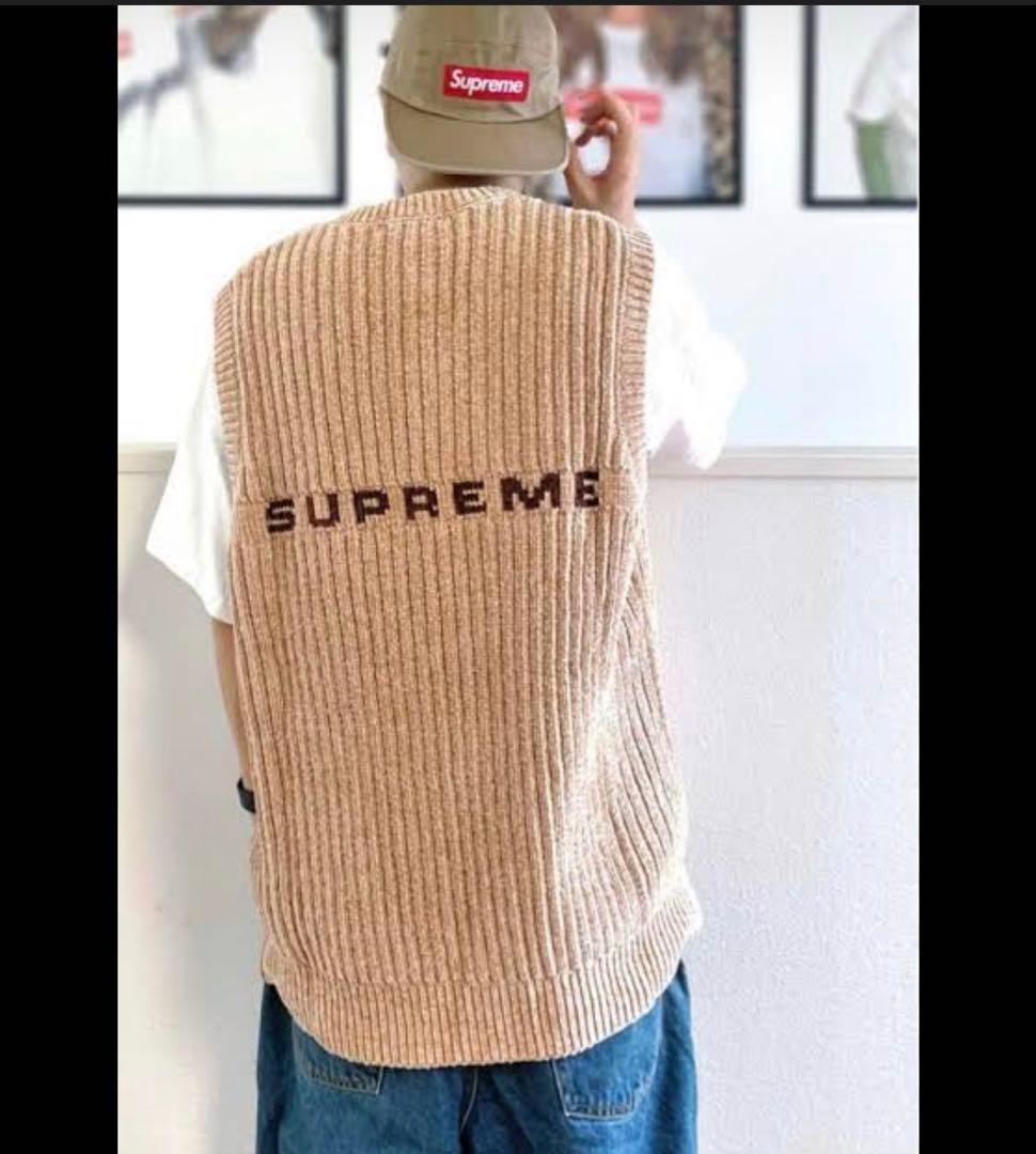 トップス Supreme Chenille Sweater Vest M