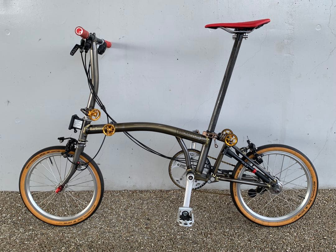 ■Brompton S6E Raw-Lacquer Barbour カスタム■