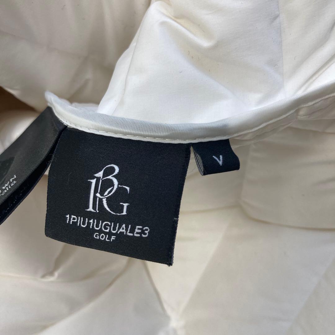 極美品！1PIU1UGUALE3 GOLF ダウンスニードジャック　ホワイト　L
