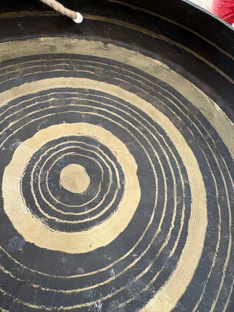 金属製打楽器　ゴング　ドラ　銅鑼　アンティーク