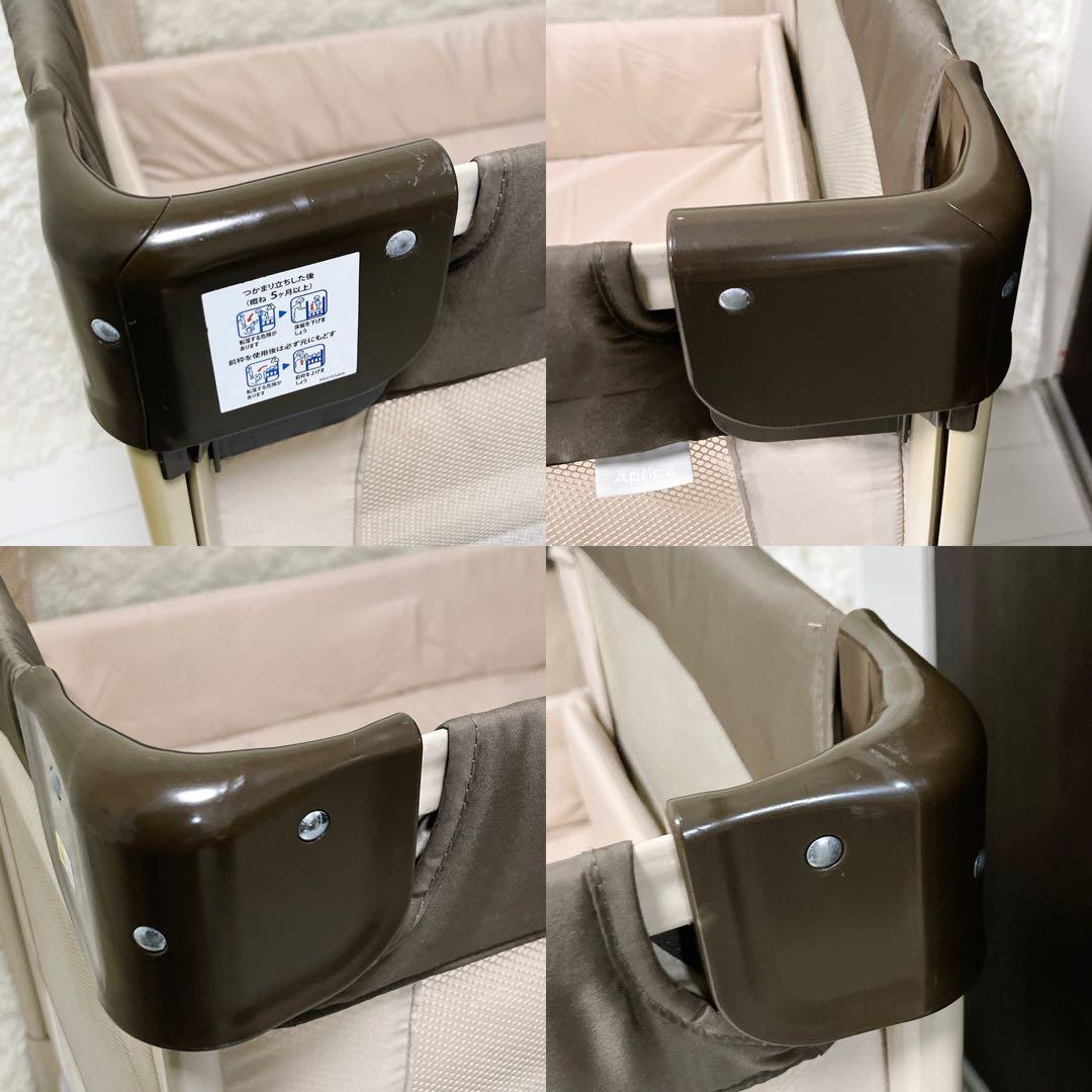 Aprica アップリカ ベビーベッド ココネル ココア 程度良好 美品