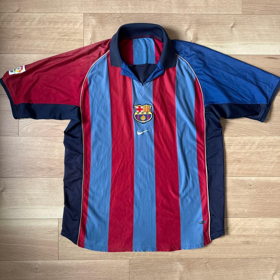 バルセロナ ユニフォーム　01/02 ホーム　ナイキ　背番号無し　XLサイズ