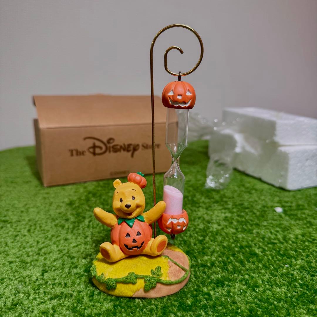 ディズニー　パンプキン　くまのプーさん ハロウィン砂時計　陶器　置物