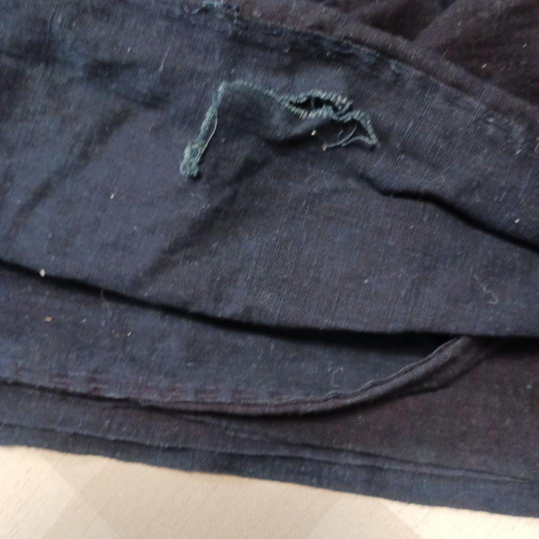 古布　風呂敷　綿　濃紺　藍染　筒描き　大判　約183x180cm　一枚