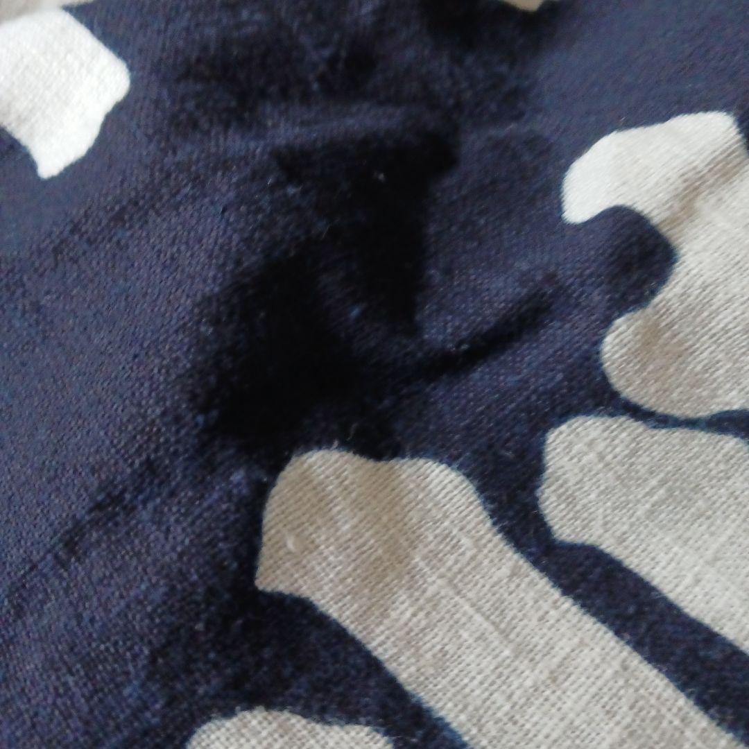 古布　風呂敷　綿　濃紺　藍染　筒描き　大判　約183x180cm　一枚