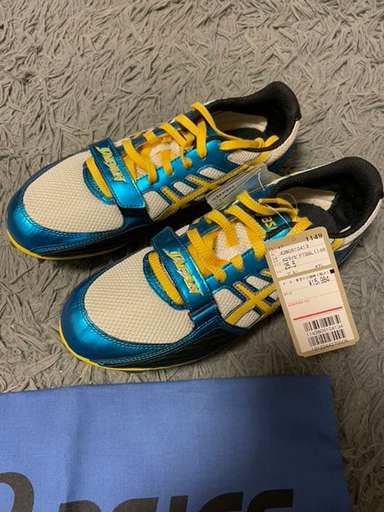 アシックス　陸上　スパイク　25.5cm 換えのスパイク付き