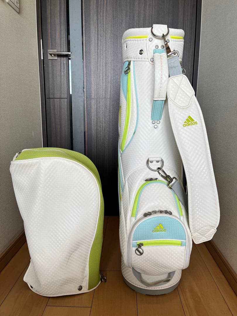 良品adidas アディダス　カート型キャディバッグ レディース　軽量　8.5型