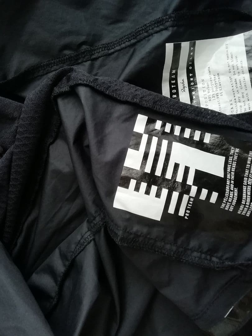 Rapha pro team LW gilet Mサイズ　黒
