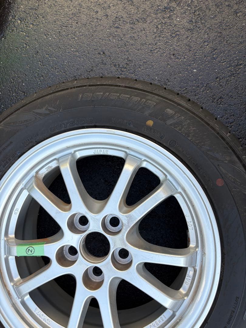 タイヤホイールセットプリウス純正195/65R15DUNLOP