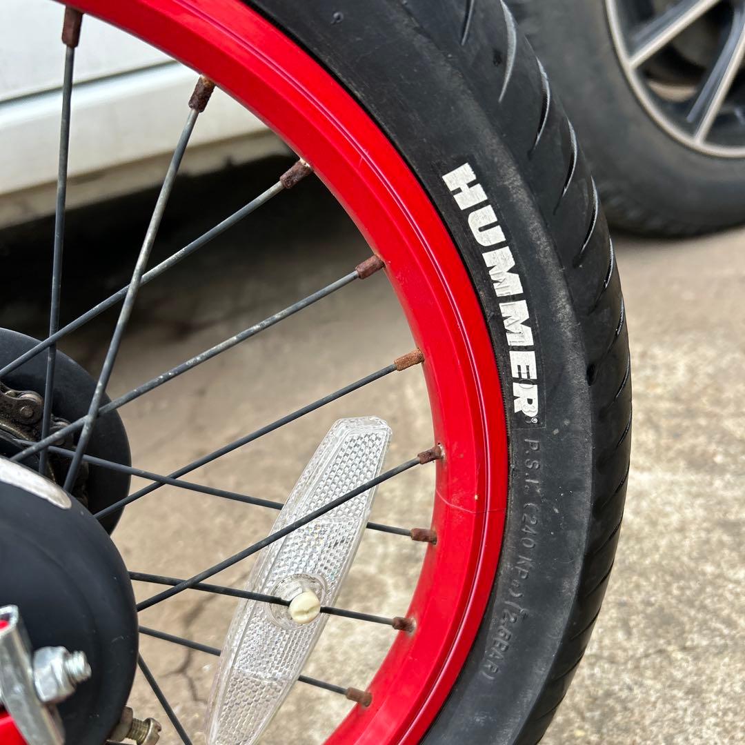 子供用自転車 ハマー(Hummer) 16インチ 赤色